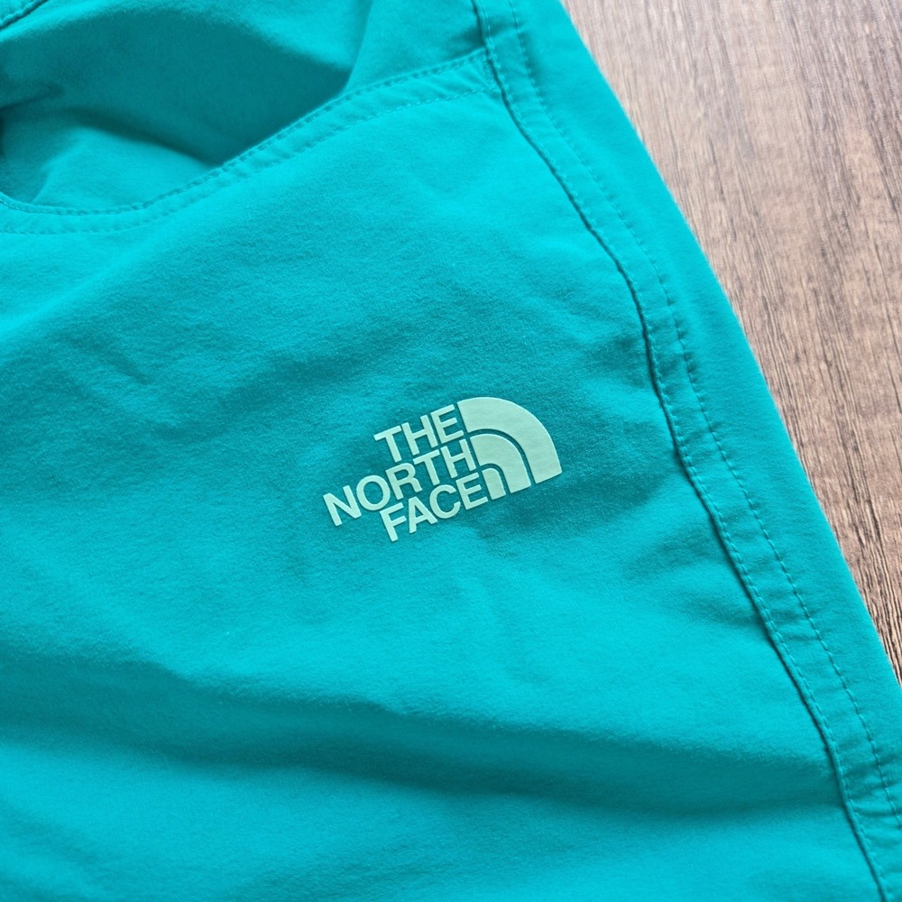 The North Face Womens Horizon Hiking Shorts Teal Blue Size 8 Regular Nylon Blend - Picture 3 of 11